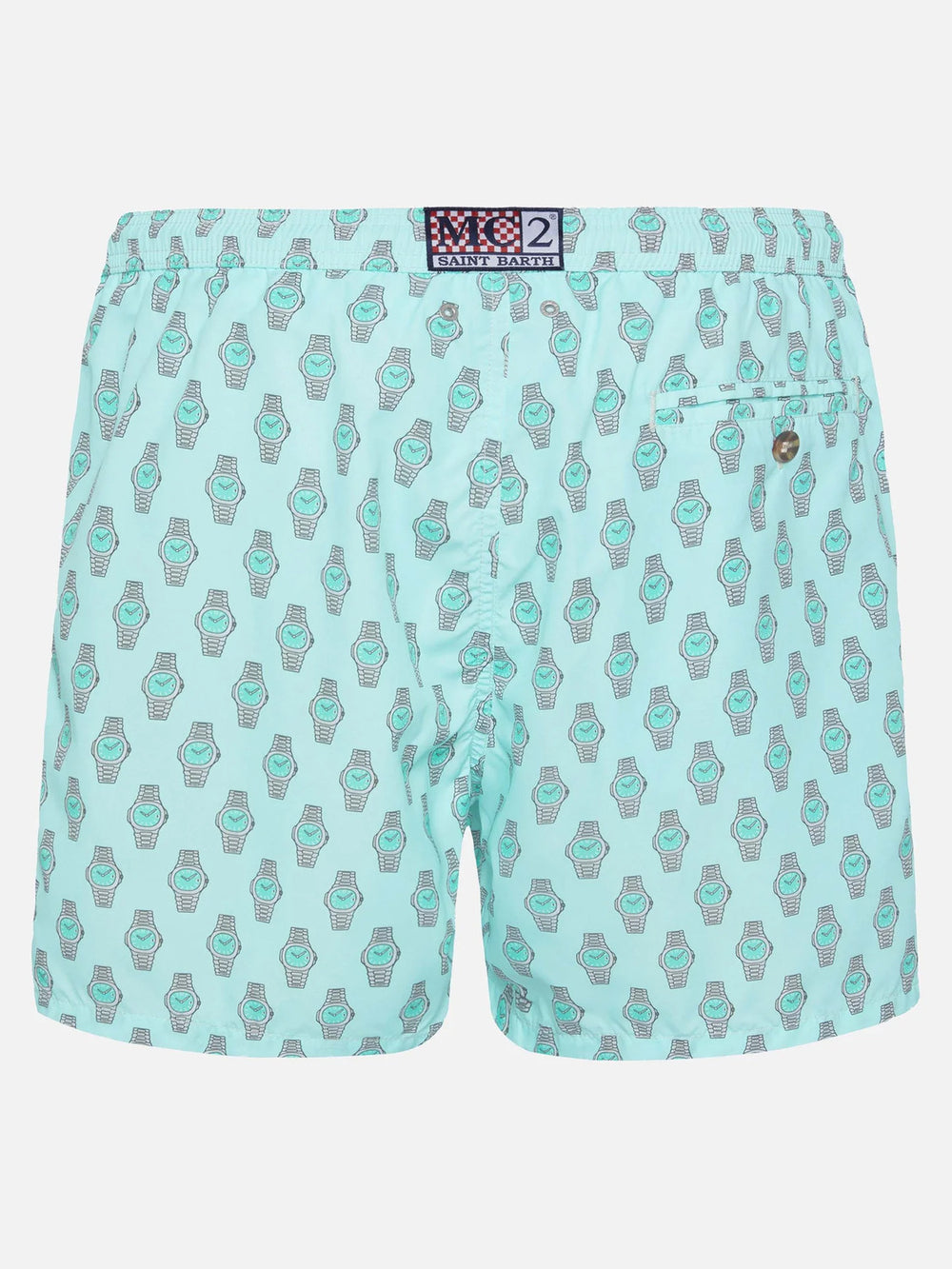 MC2 Saint Barth Zwembroek - Groen-100% polyester-HEREN BROEKEN-Groen