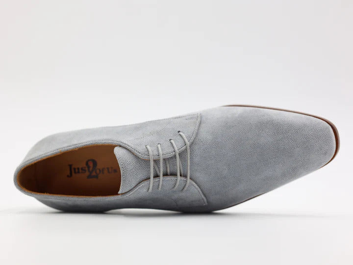 Melik Just2ofus Trouw­schoenen Suède – Grijs-HEREN SCHOENEN & RIEMEN-Grijs