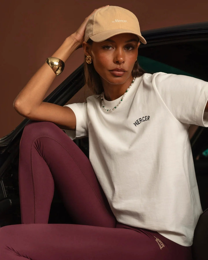 MERCER Classic Tee – Wit-100% katoen -DAMES TOPS & BLOUSES-Wit