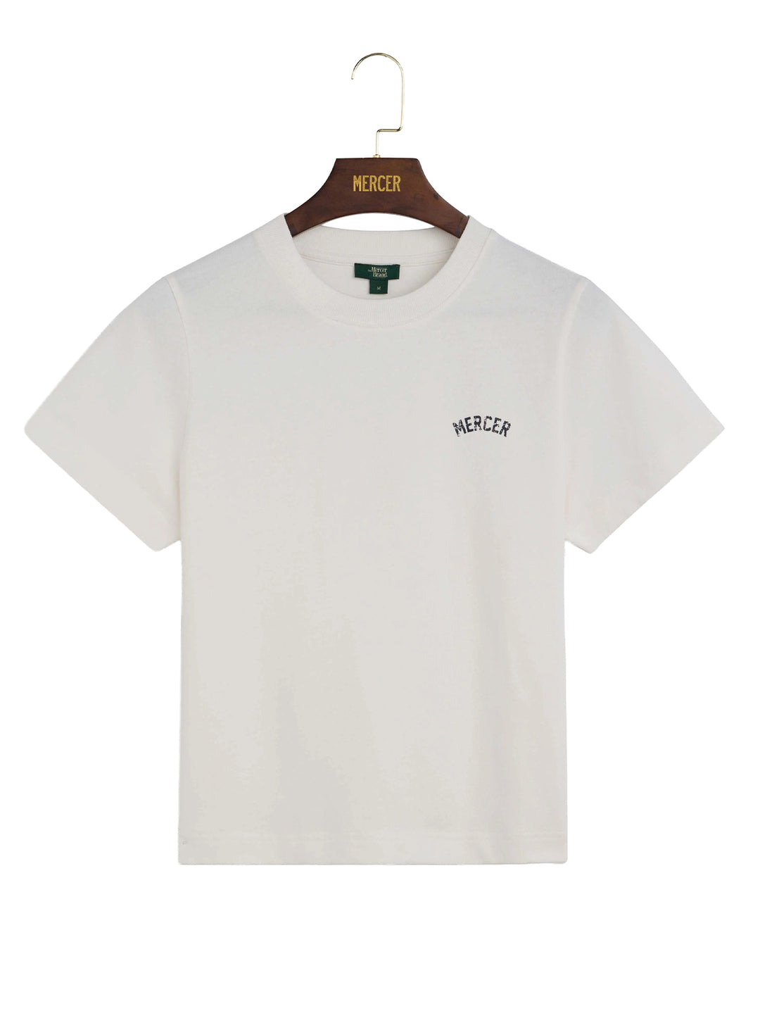 MERCER Classic Tee – Wit-100% katoen -DAMES TOPS & BLOUSES-Wit