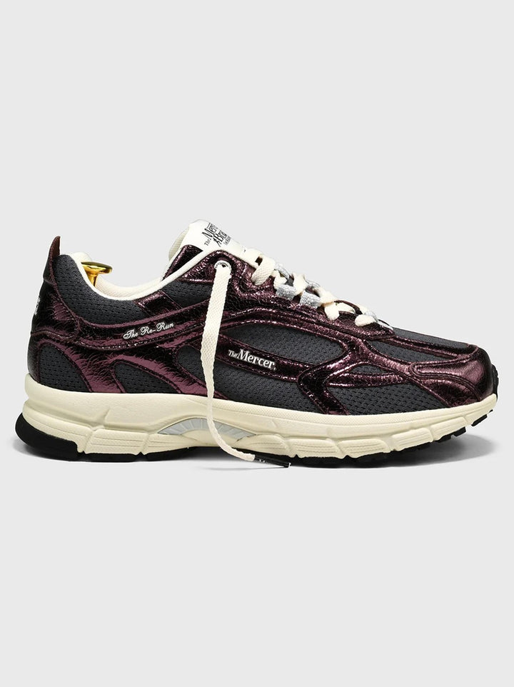 MERCER Re-Run Cracked Sneaker – Grijs-DAMES SCHOENEN-Grijs