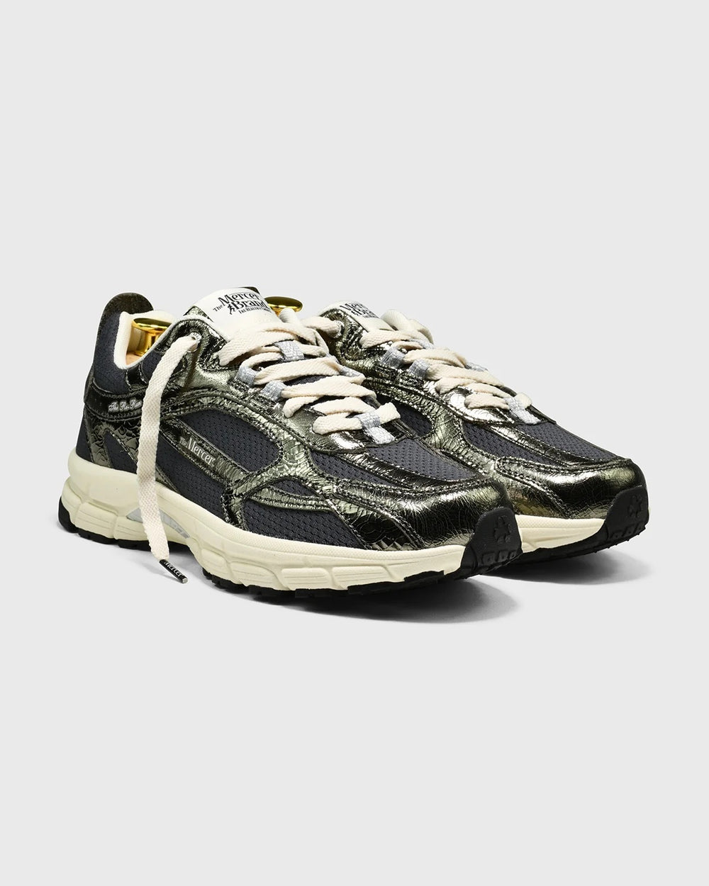 MERCER Re-Run Cracked Sneaker – Groen-DAMES SCHOENEN-Groen