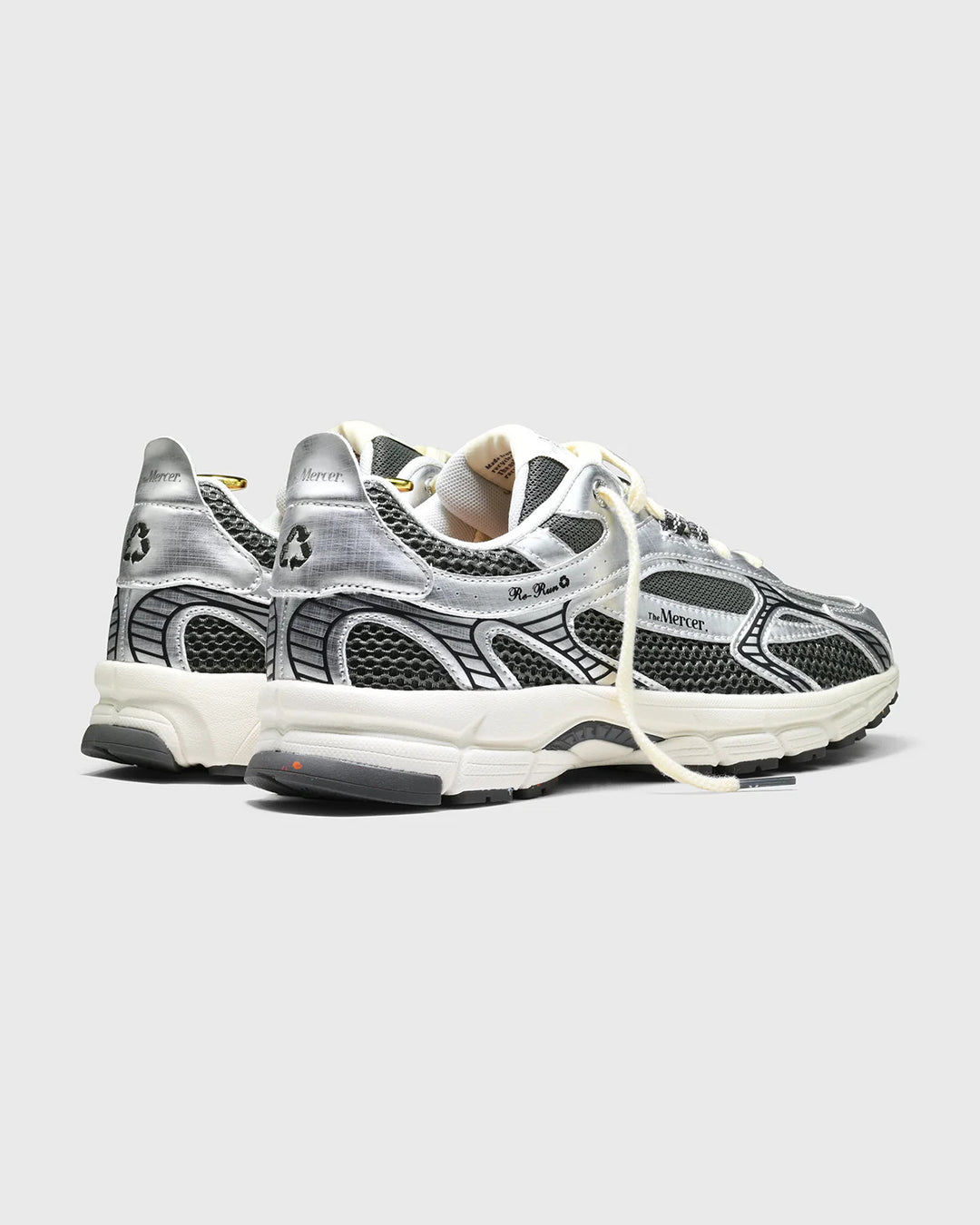 MERCER The Re-Run Twin Mesh Sneaker – Grijs-DAMES SCHOENEN-Grijs