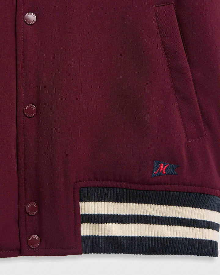 MERCER Varsity Jacket – Rood-96% polyester, 4% elastaan<br />Voering: 100% polyester-HEREN JASSEN & JACKS-Rood