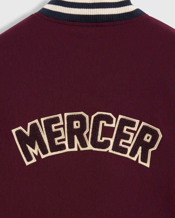 MERCER Varsity Jacket – Rood-96% polyester, 4% elastaan<br />Voering: 100% polyester-HEREN JASSEN & JACKS-Rood