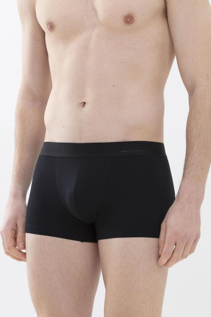 MEY businessclass boxer zwart-57% Katoen, 38% Polyester, 5% Elastaan-HEREN ONDER- EN BADMODE-Zwart