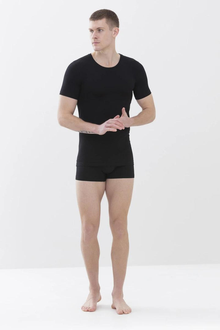 MEY businessclass boxer zwart-57% Katoen, 38% Polyester, 5% Elastaan-HEREN ONDER- EN BADMODE-Zwart