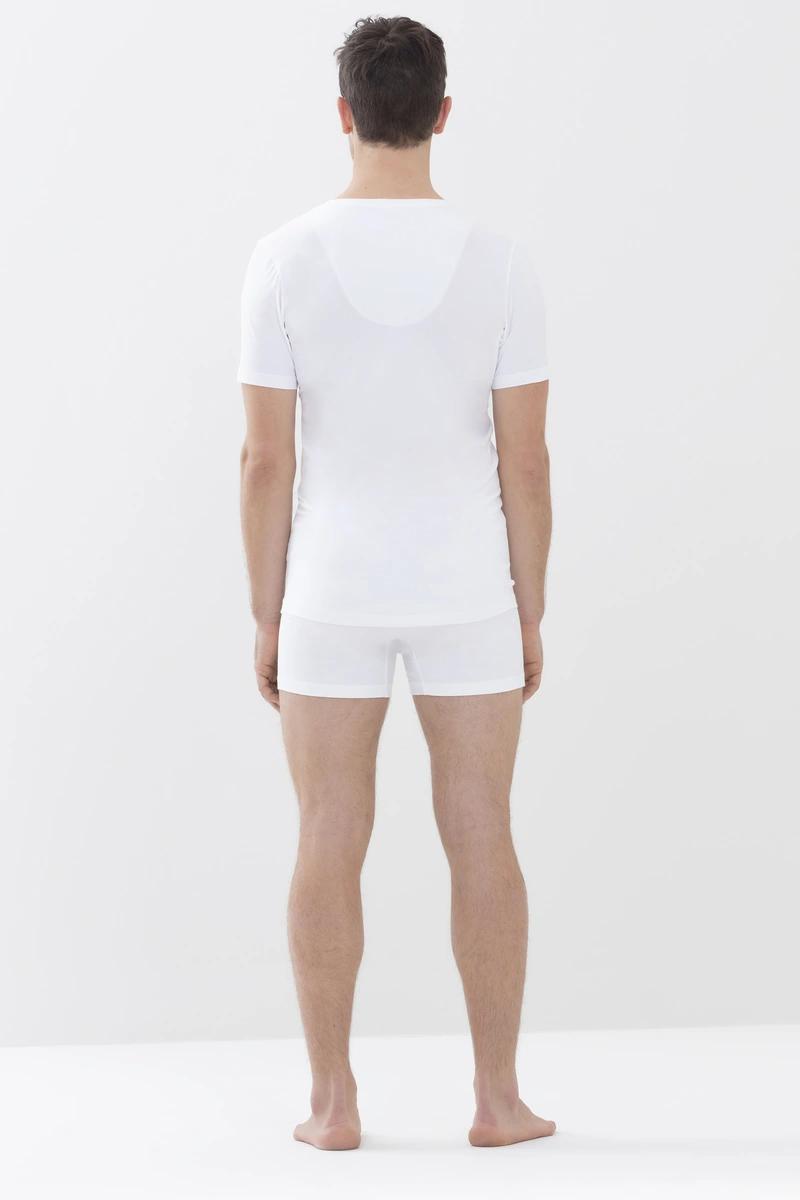 MEY businessclass V-neck-57% Katoen, 38% Polyester, 5% Elastaan-HEREN ONDER- EN BADMODE-Wit