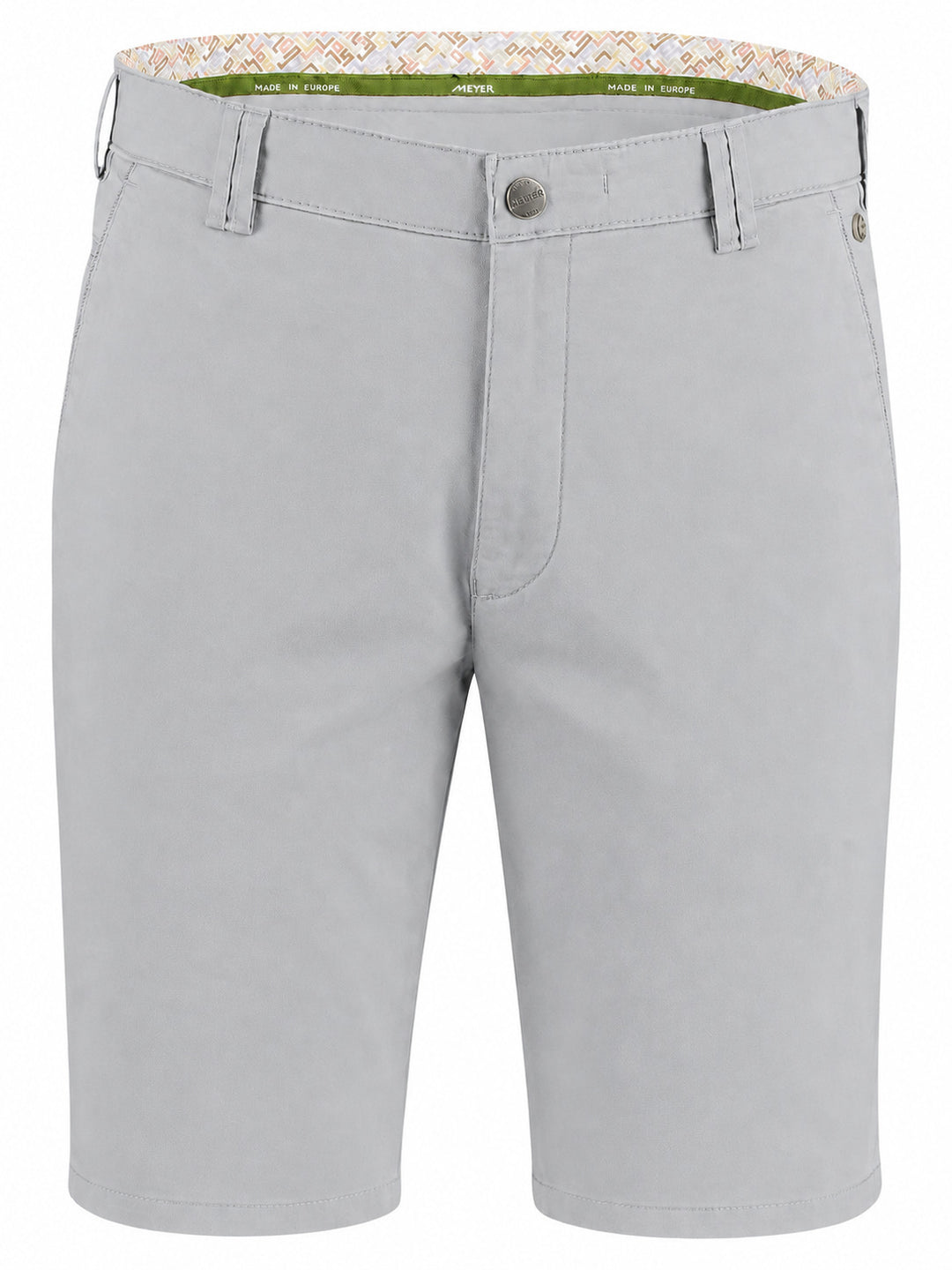 Meyer B-Palma short – Grijs-98% katoen, 2% elastaan-HEREN BROEKEN-Grijs