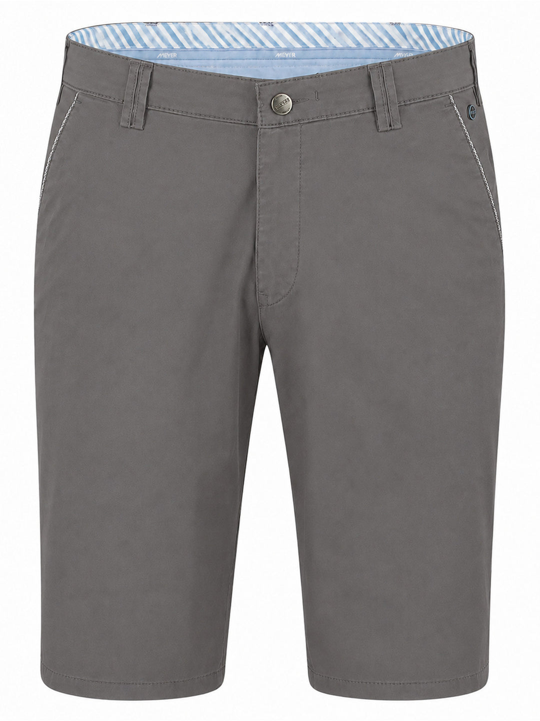 Meyer B-Palma short – Grijs-98% katoen, 2% elastaan-HEREN BROEKEN-Grijs