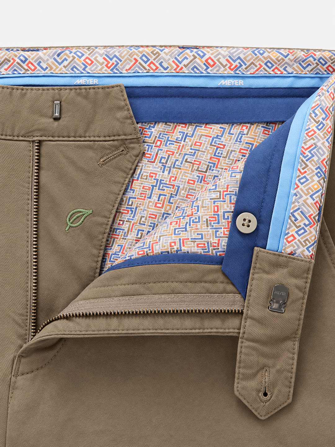 Meyer Bonn Chino 9-3004 – Bruin-78% katoen, 18% lyocell, 4% elastaan-HEREN BROEKEN-Bruin