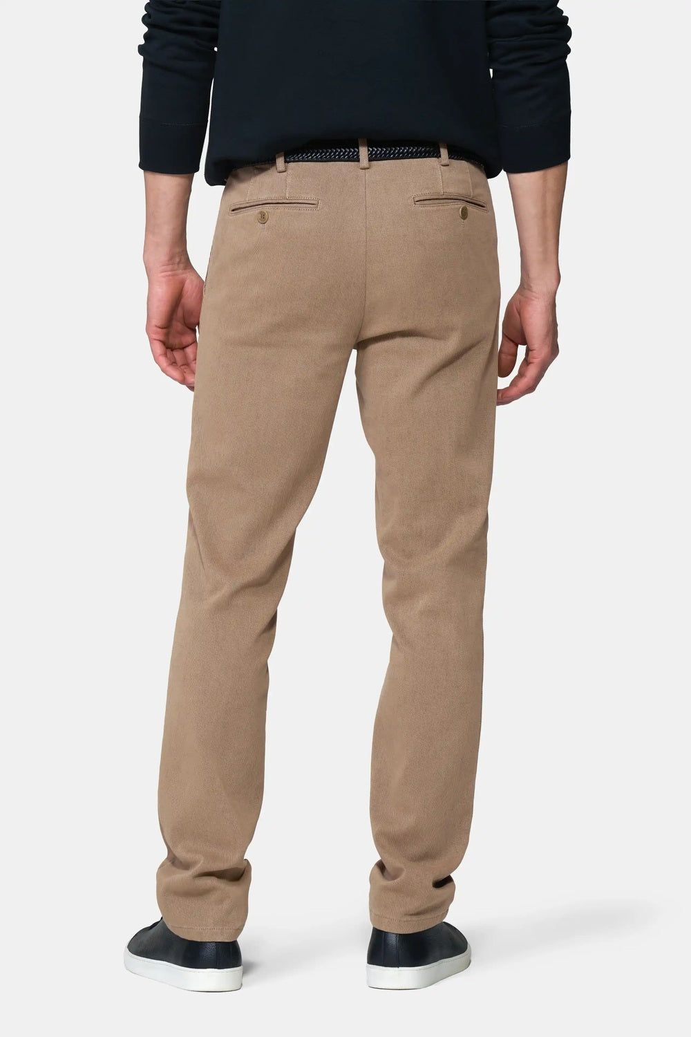 Meyer Bonn Chino – Beige-60% katoen, 38% polyester, 2% Elastaan-HEREN BROEKEN-Beige