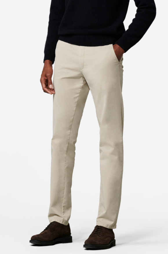Meyer Bonn Chino – Beige-78% katoen, 18% lyocell, 4% elastaan-HEREN BROEKEN-Beige