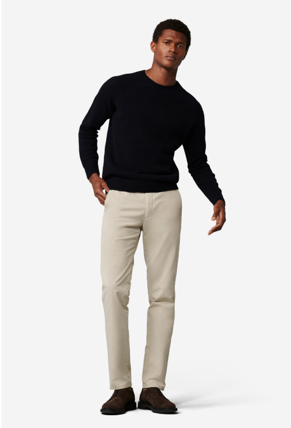 Meyer Bonn Chino – Beige-78% katoen, 18% lyocell, 4% elastaan-HEREN BROEKEN-Beige