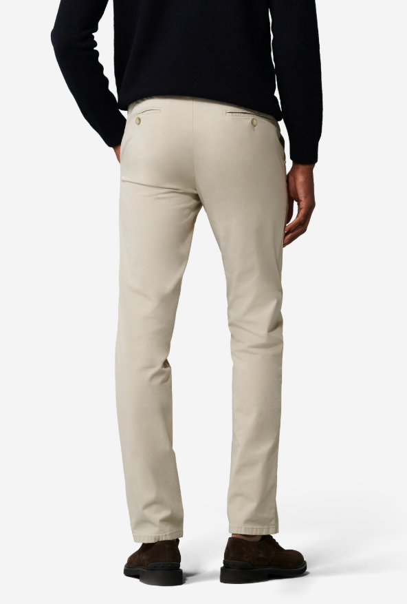Meyer Bonn Chino – Beige-78% katoen, 18% lyocell, 4% elastaan-HEREN BROEKEN-Beige