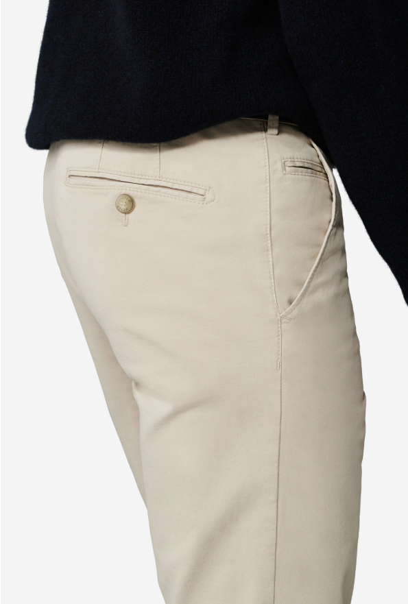 Meyer Bonn Chino – Beige-78% katoen, 18% lyocell, 4% elastaan-HEREN BROEKEN-Beige