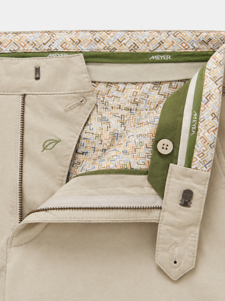 Meyer Bonn Chino – Beige-78% katoen, 18% lyocell, 4% elastaan-HEREN BROEKEN-Beige