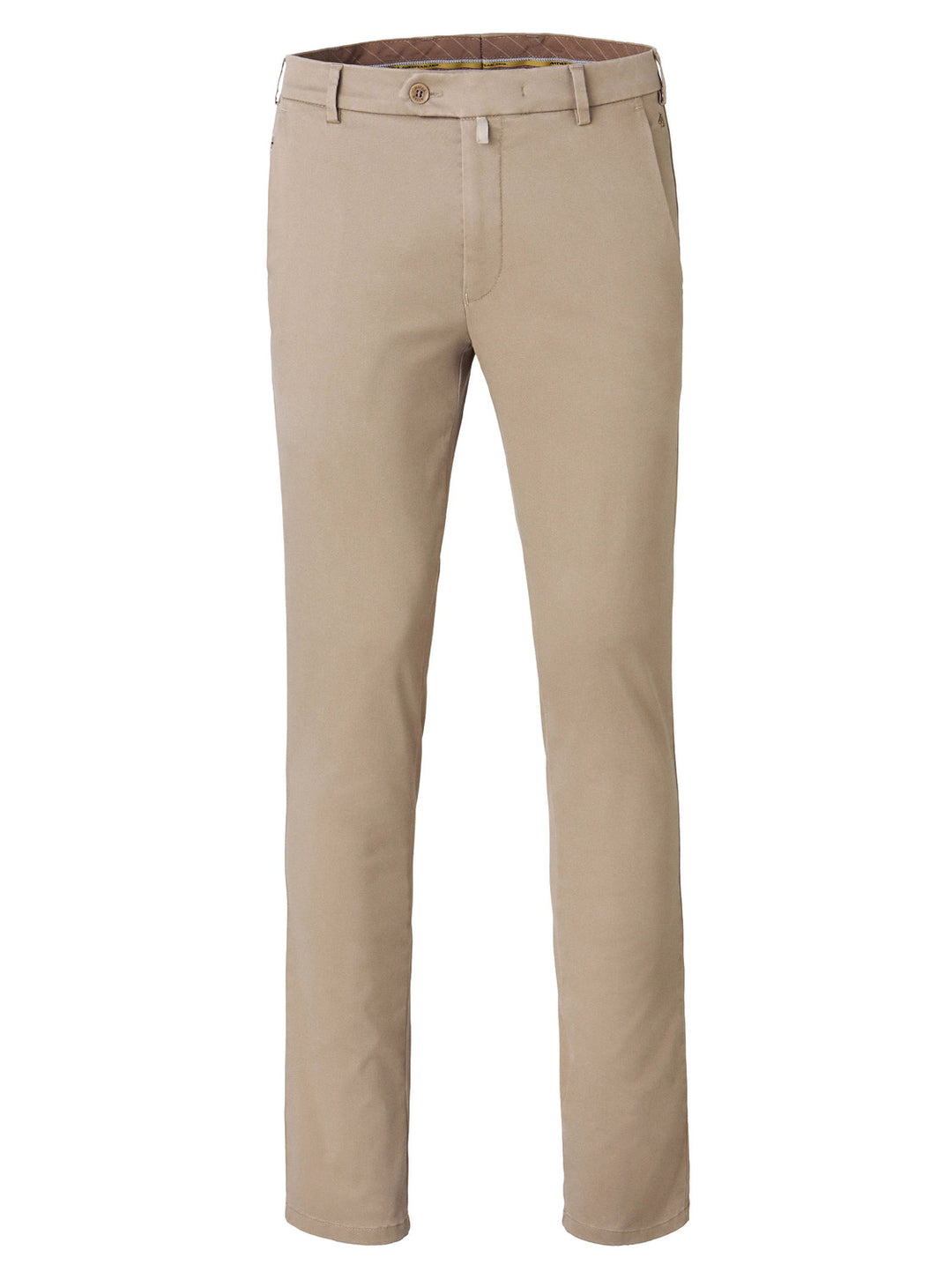 Meyer Bonn Chino – Beige-89% katoen, 8% elastomultiester, 3% elastaan-HEREN BROEKEN-Beige