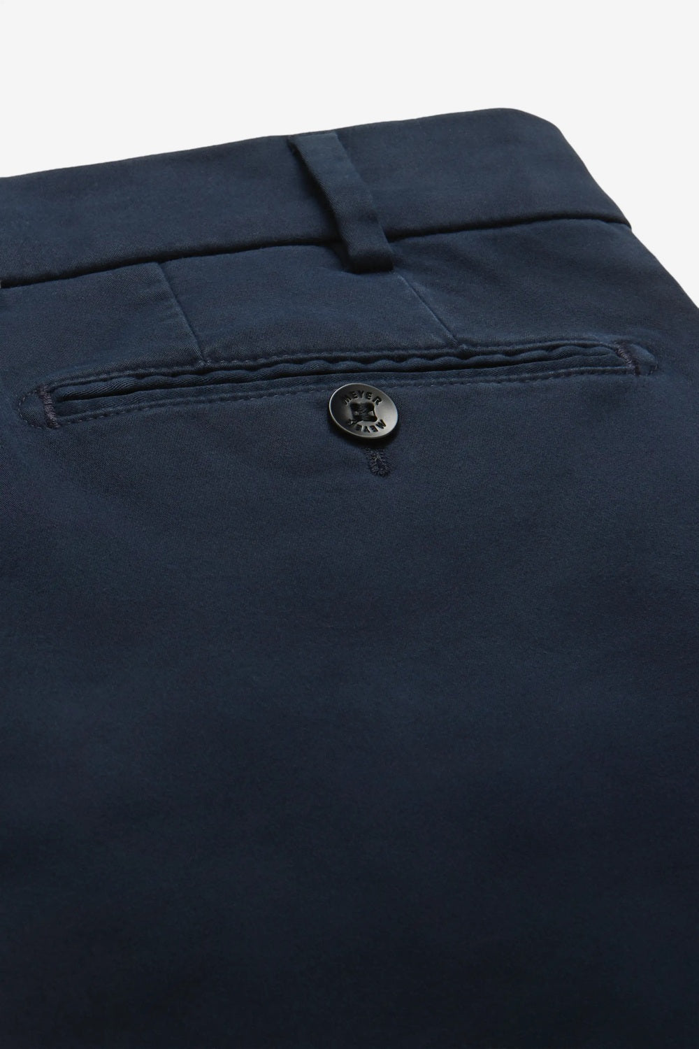 Meyer Bonn Chino – Blauw-89% katoen, 8% elastomultiester, 3% elastaan-HEREN BROEKEN-Blauw