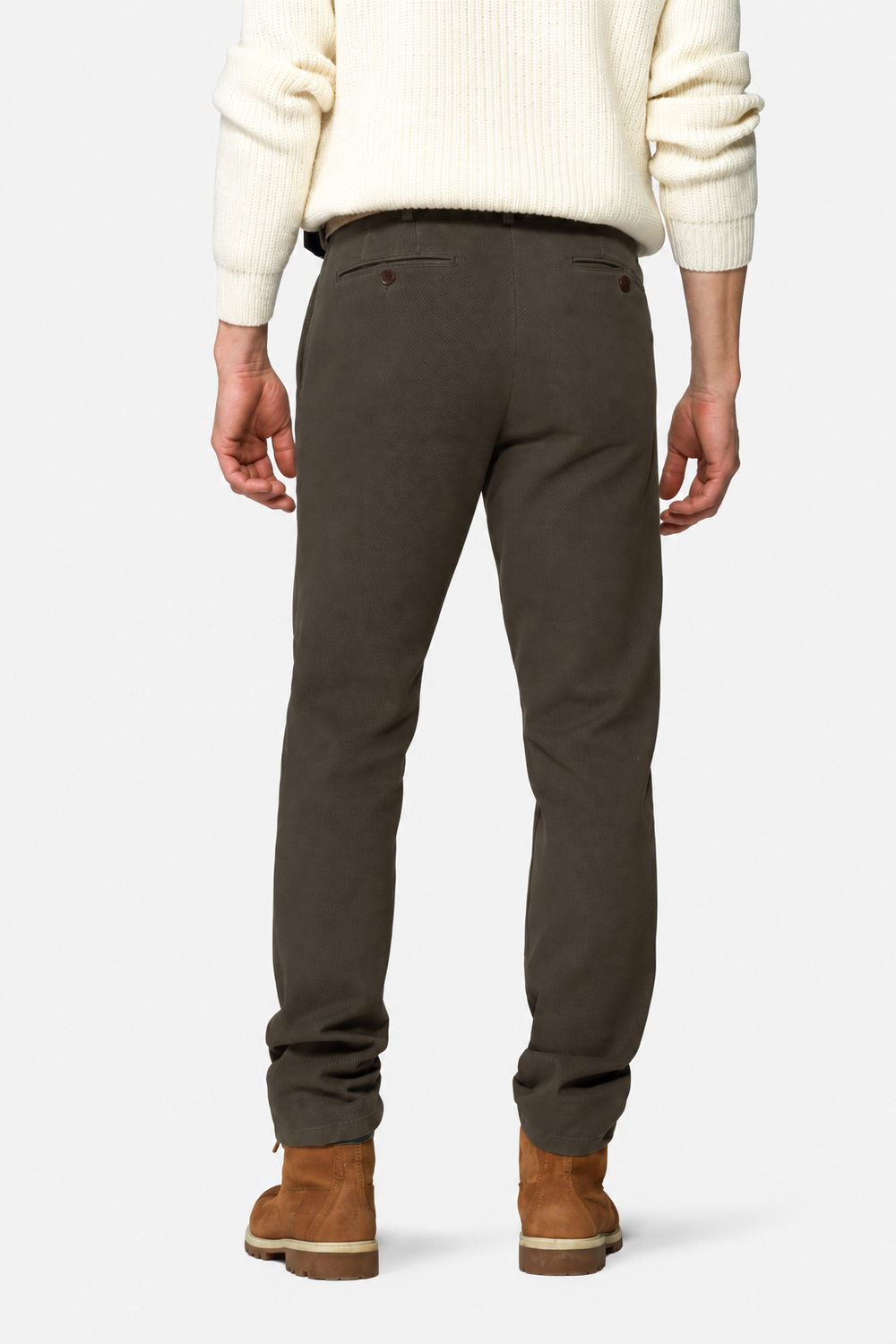 Meyer Bonn Chino – Bruin-60% katoen, 38% polyester, 2% Elastaan-HEREN BROEKEN-Bruin