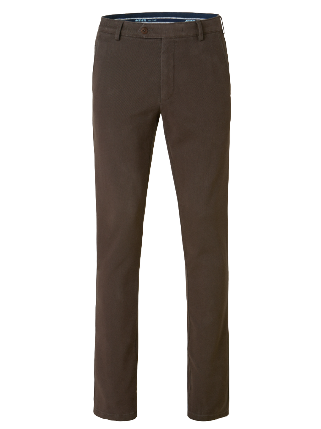 Meyer Bonn Chino – Bruin-60% katoen, 38% polyester, 2% Elastaan-HEREN BROEKEN-Bruin