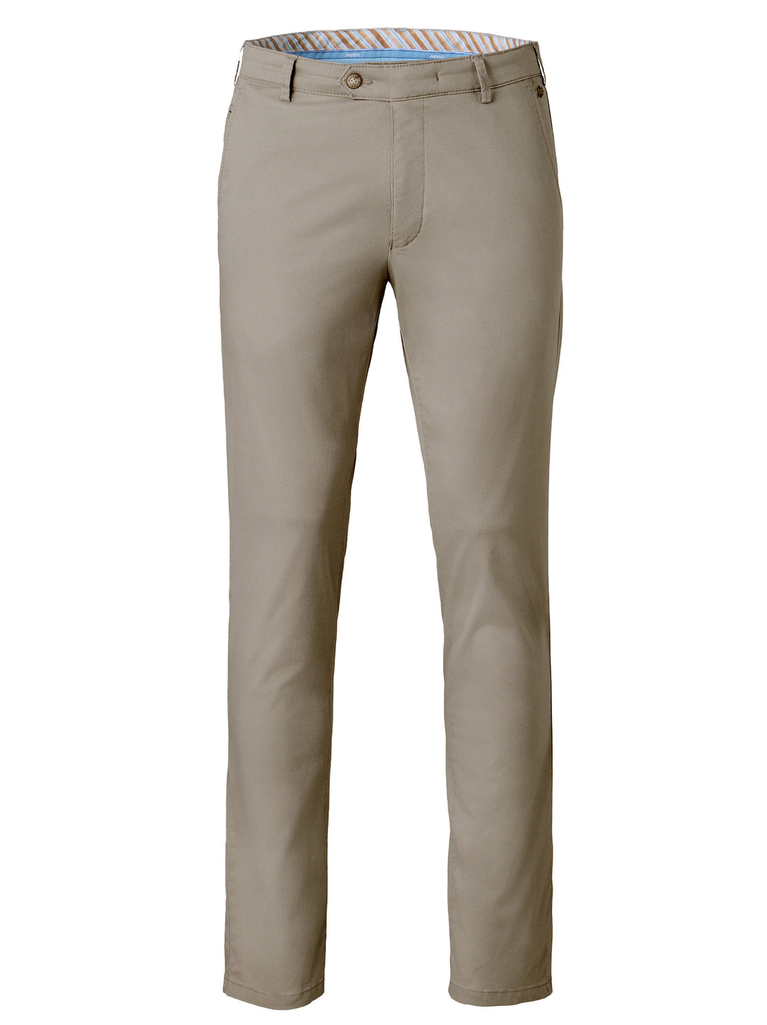 Meyer Bonn Chino – Bruin-96% katoen, 4% elastaan-HEREN BROEKEN-Bruin