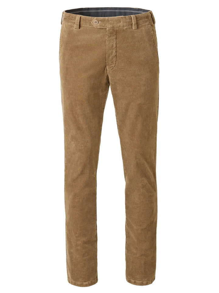 Meyer Bonn Corduroy Chino – Bruin-98% katoen, 2% elasthaan-HEREN BROEKEN-Bruin