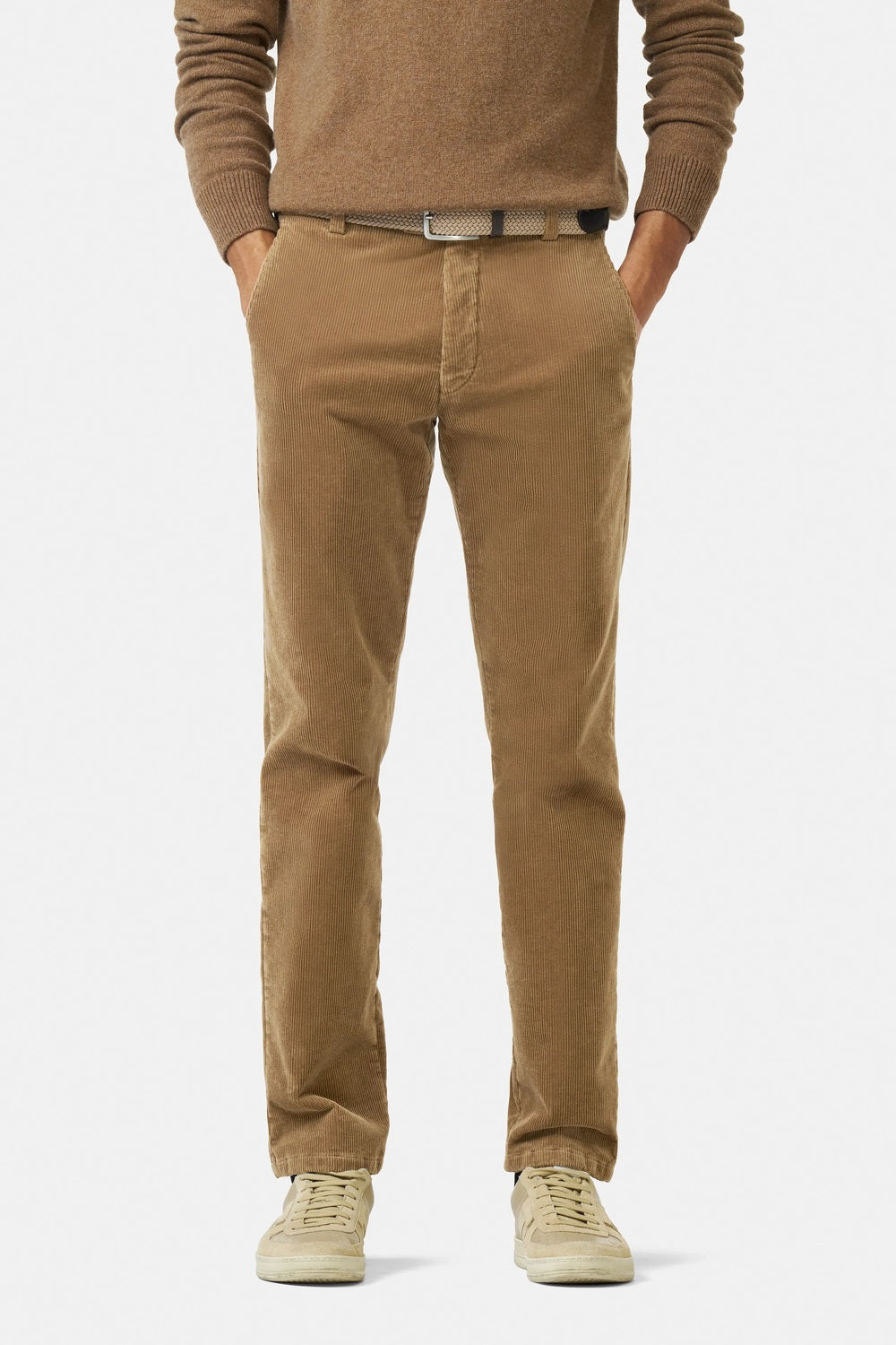 Meyer Bonn Corduroy Chino – Bruin-98% katoen, 2% elasthaan-HEREN BROEKEN-Bruin