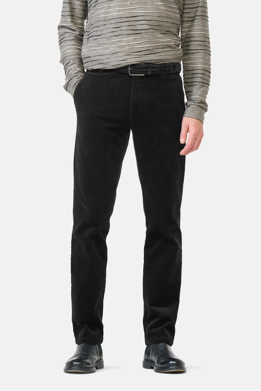Meyer Bonn Corduroy Chino – Bruin-98% katoen, 2% elasthaan-HEREN BROEKEN-Bruin