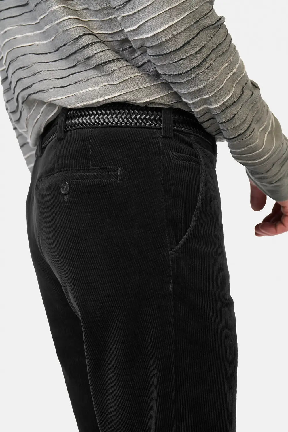 Meyer Bonn Corduroy Chino – Bruin-98% katoen, 2% elasthaan-HEREN BROEKEN-Bruin