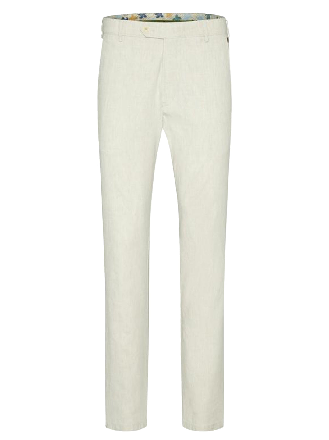 Meyer BONN stretch half linnen chino-53% Linnen • 45% Katoen (BIO) • 2% Elastaan -HEREN BROEKEN-Beige