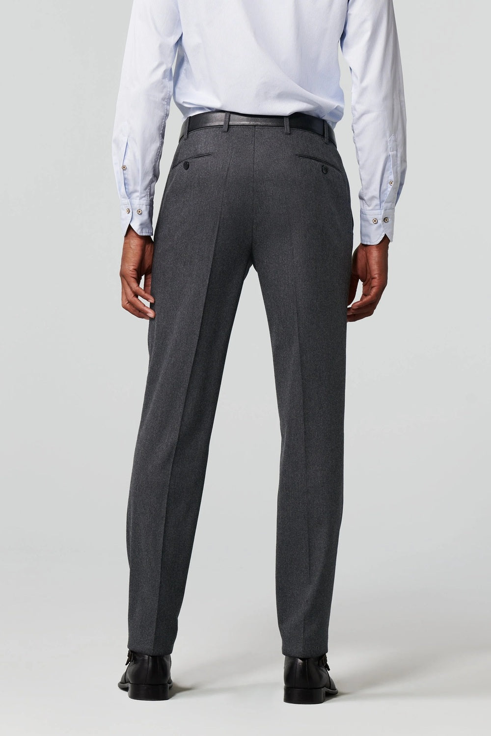 Meyer Bonn Ultimate Flannel Chino – Grijs-98% wol, 2% elastaan-HEREN BROEKEN-Grijs