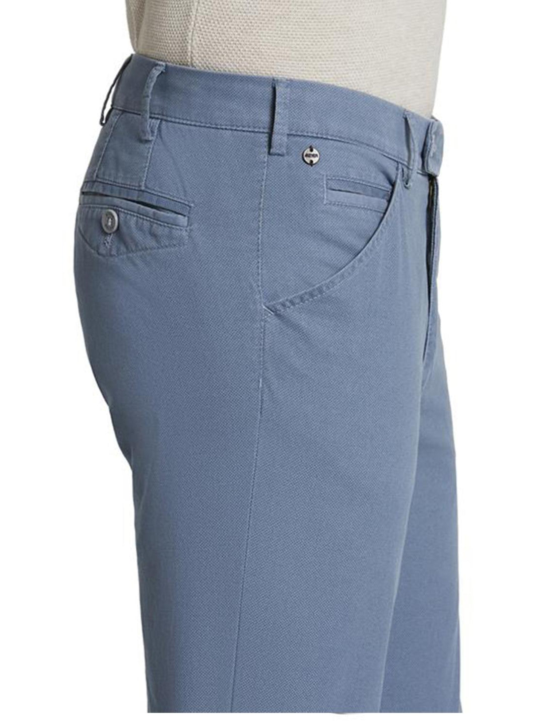 Meyer Chicago chino-97% katoen, 3% elasthaan-HEREN BROEKEN-Blauw