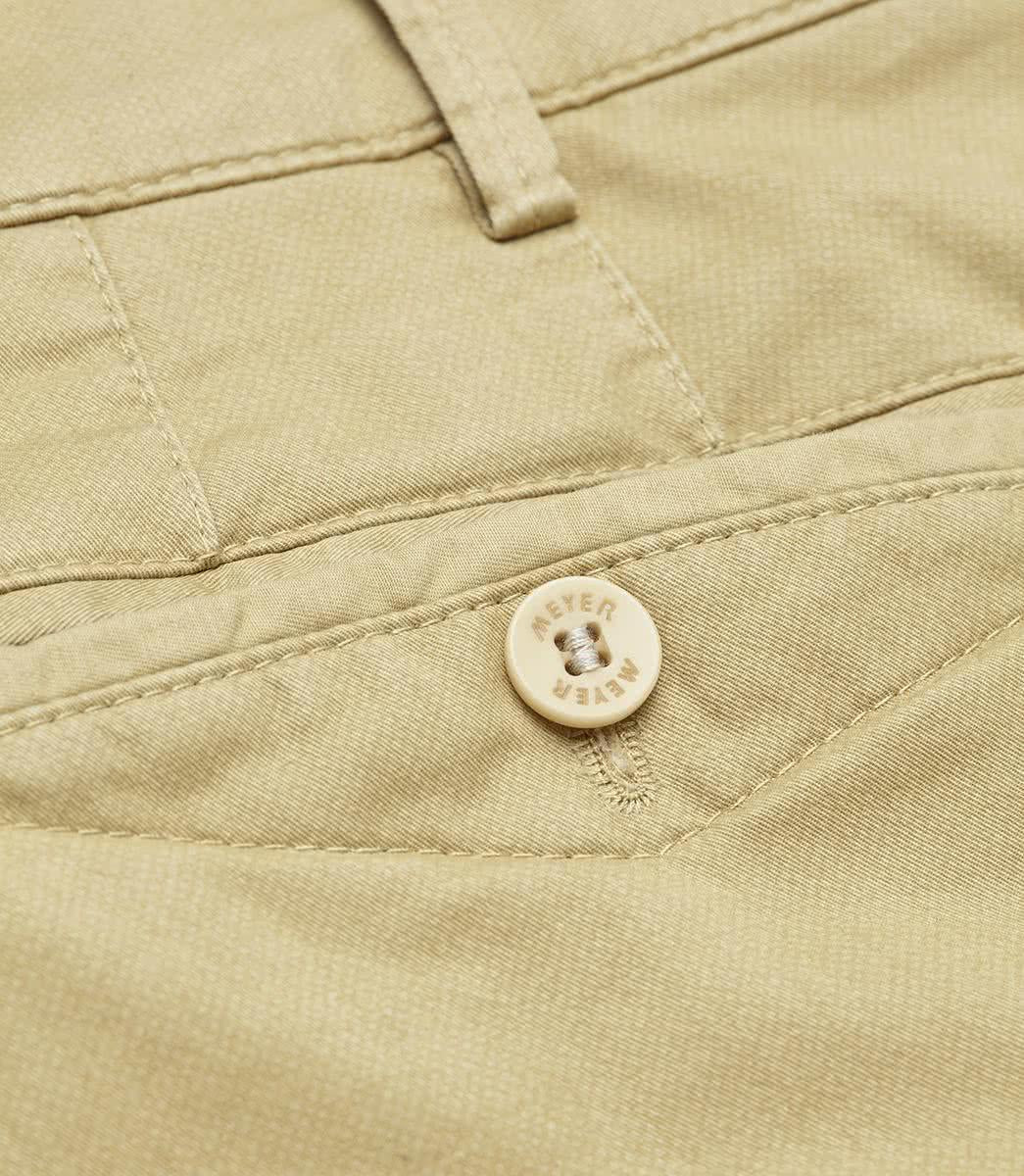Meyer Chicago chino-97% katoen, 3% elasthaan-HEREN BROEKEN-Geel