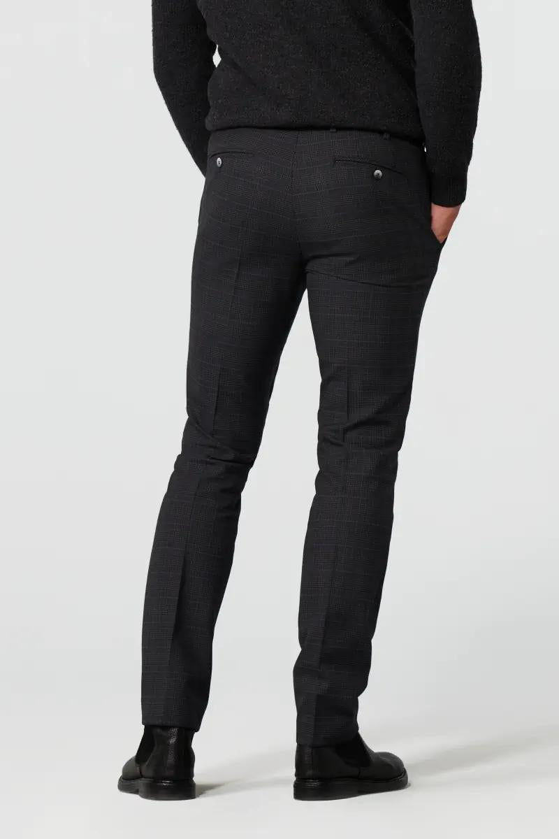 Meyer chino BONN 2-2596-54% katoen, 24% polyester, 20% wol, 2% elasthaan-HEREN BROEKEN-Antraciet