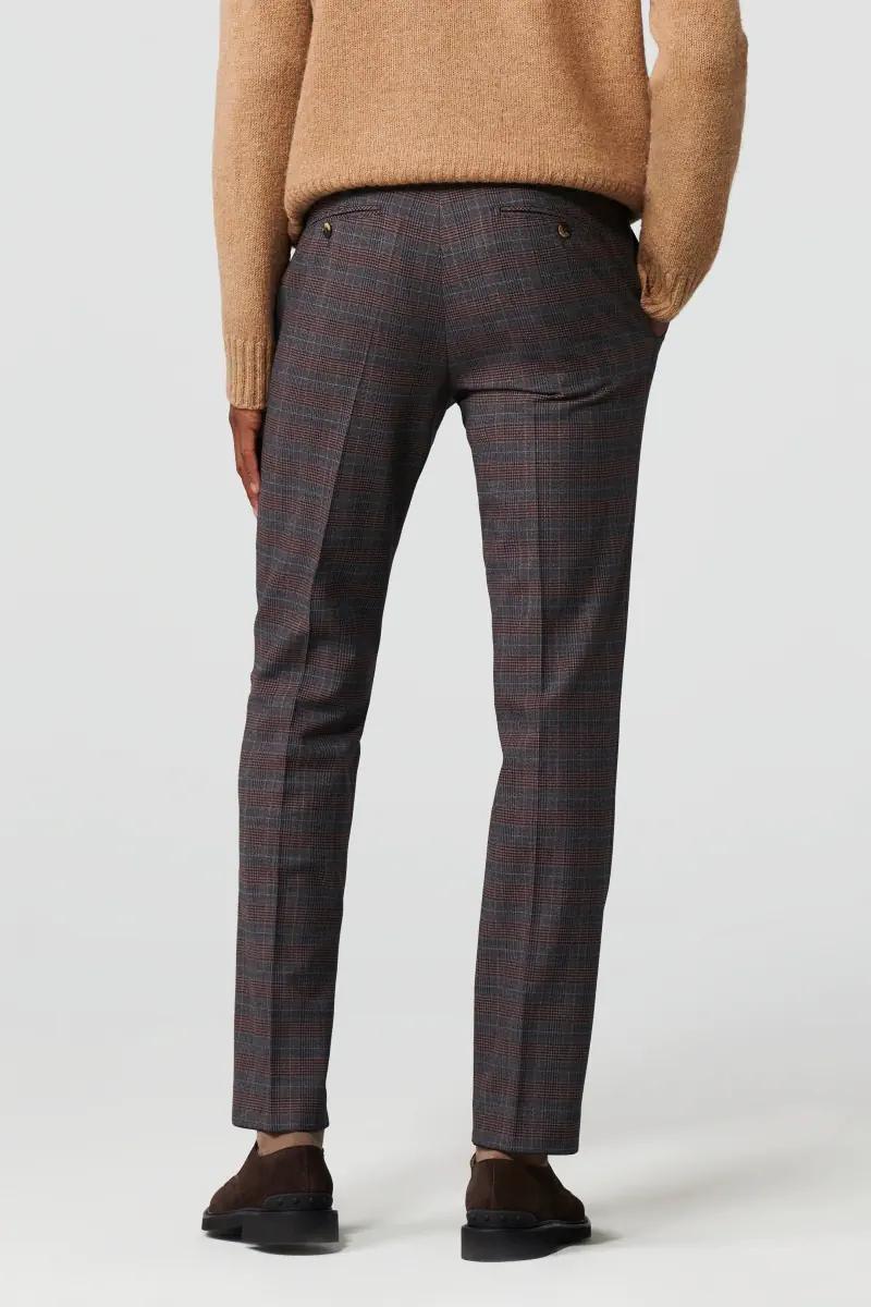 Meyer chino BONN 2-2596-54% katoen, 24% polyester, 20% wol, 2% elasthaan-HEREN BROEKEN-Bruin