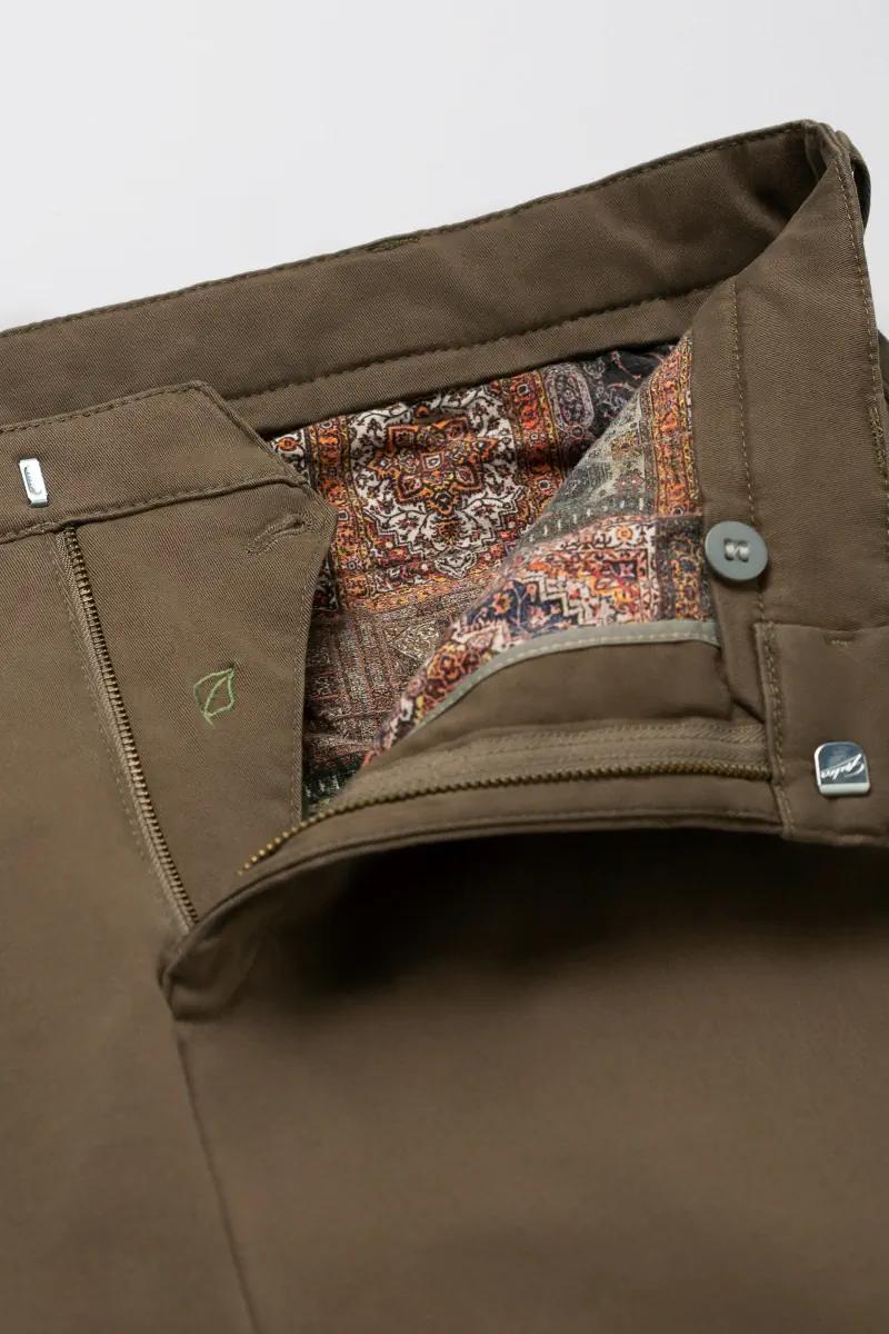 Meyer chino BONN 2-3925-98% katoen, 2% elasthaan-HEREN BROEKEN-Bruin