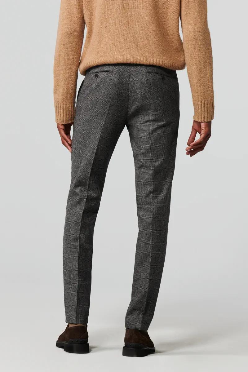 Meyer chino BONN 2-8811-60% wol, 38% polyester, 2% elasthaan-HEREN BROEKEN-Blauw