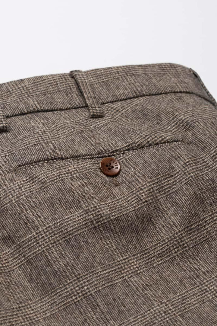 Meyer chino BONN 2-8811-60% wol, 38% polyester, 2% elasthaan-HEREN BROEKEN-Bruin