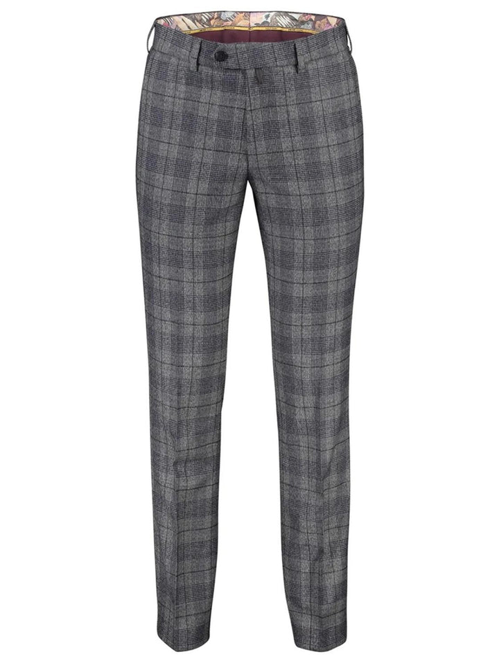 Meyer chino BONN-55% polyester, 43% wol, 2% elasthaan-HEREN BROEKEN-Grijs