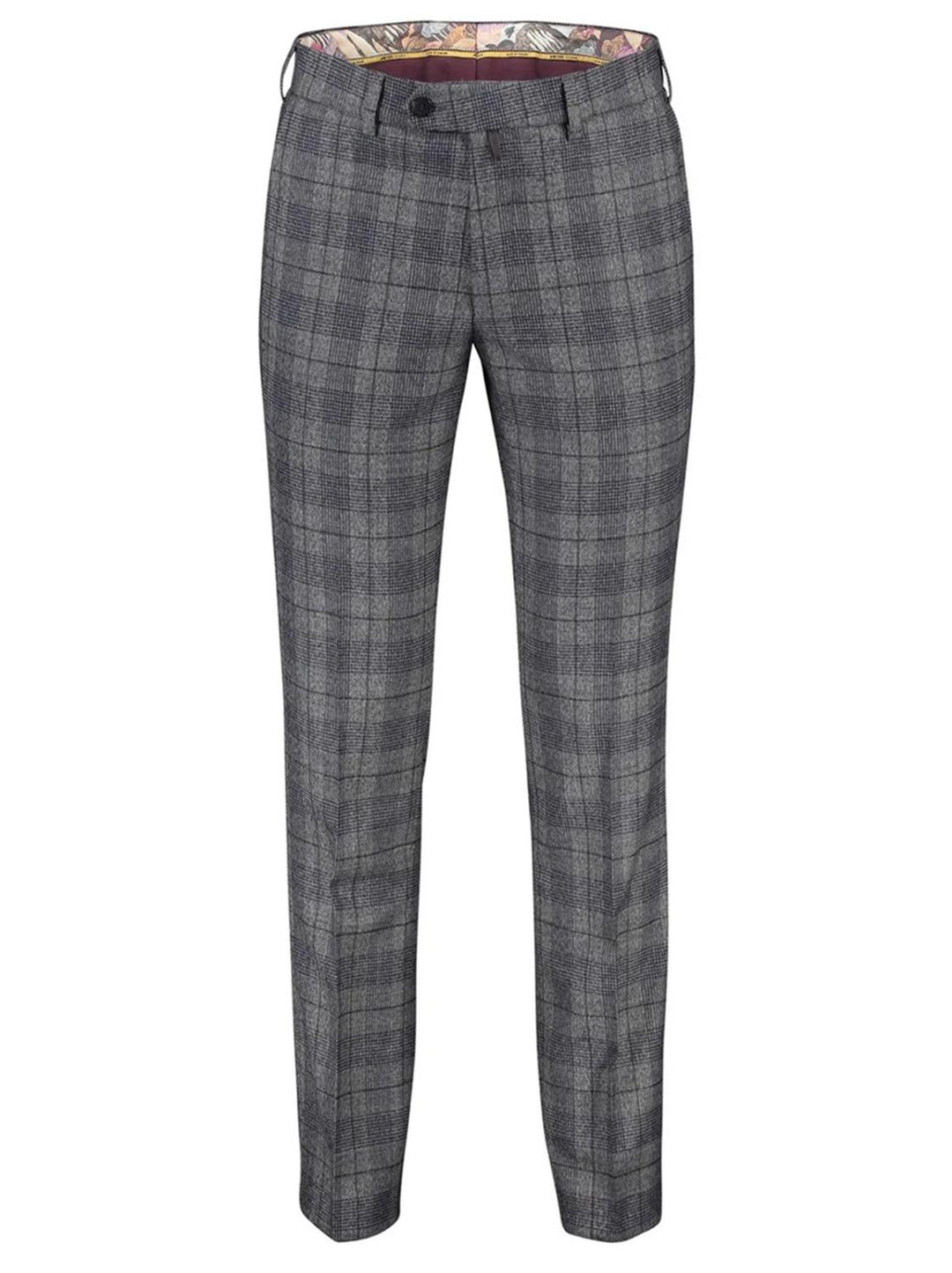 Meyer chino BONN-55% polyester, 43% wol, 2% elasthaan-HEREN BROEKEN-Grijs