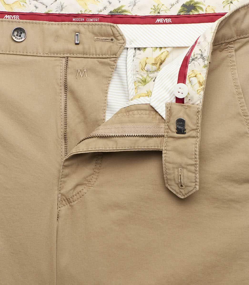 Meyer chino Bonn-96% Katoen, 4% Elastaan-HEREN BROEKEN-Beige