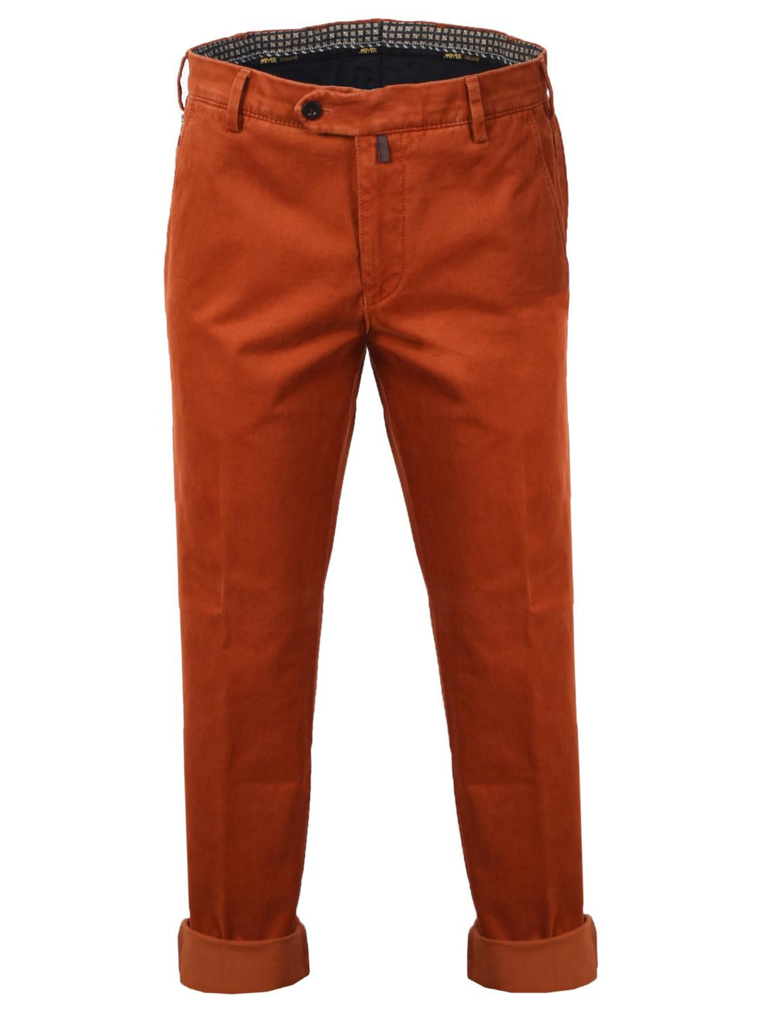Meyer chino Bonn-98% katoen<br />2% elastan-HEREN BROEKEN-Oranje