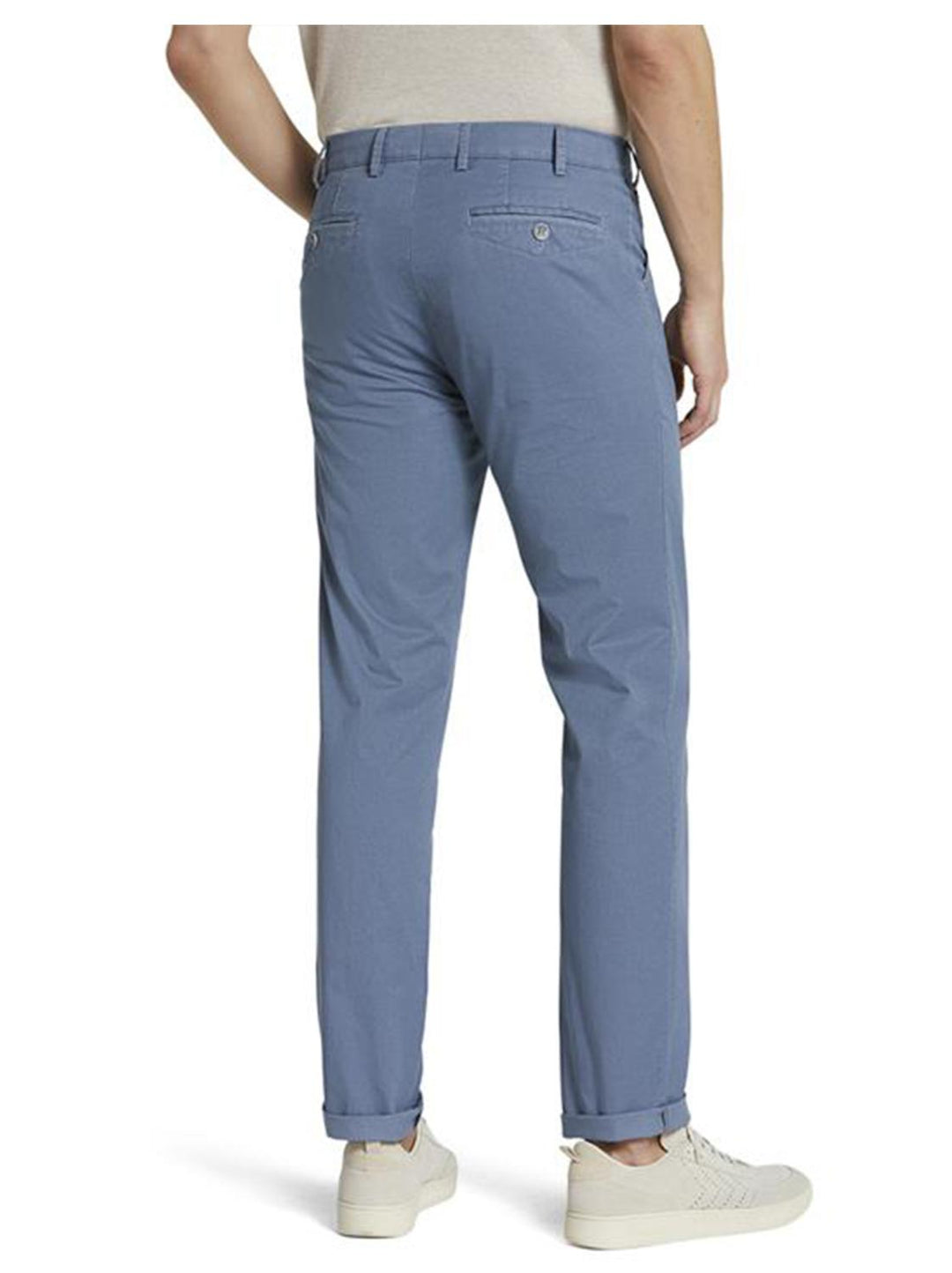 Meyer Chino Chicago-97% katoen, 3% elasthaan-HEREN BROEKEN-Blauw