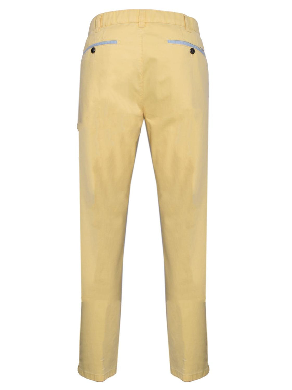 Meyer Chino Diego-96% katoen, 4% elastaan-HEREN BROEKEN-Geel