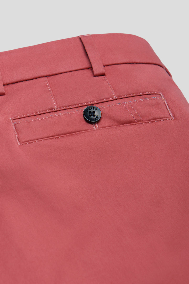 Meyer chino NEW YORK 1-8130-90% wol, 7% kapok. 3% elasthaan-HEREN BROEKEN-Rood
