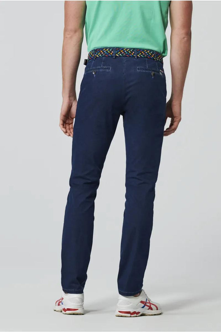 Meyer jeans pantalon BONN-83% katoen, 13% polyester, 4% elasthaan-HEREN BROEKEN-Blauw