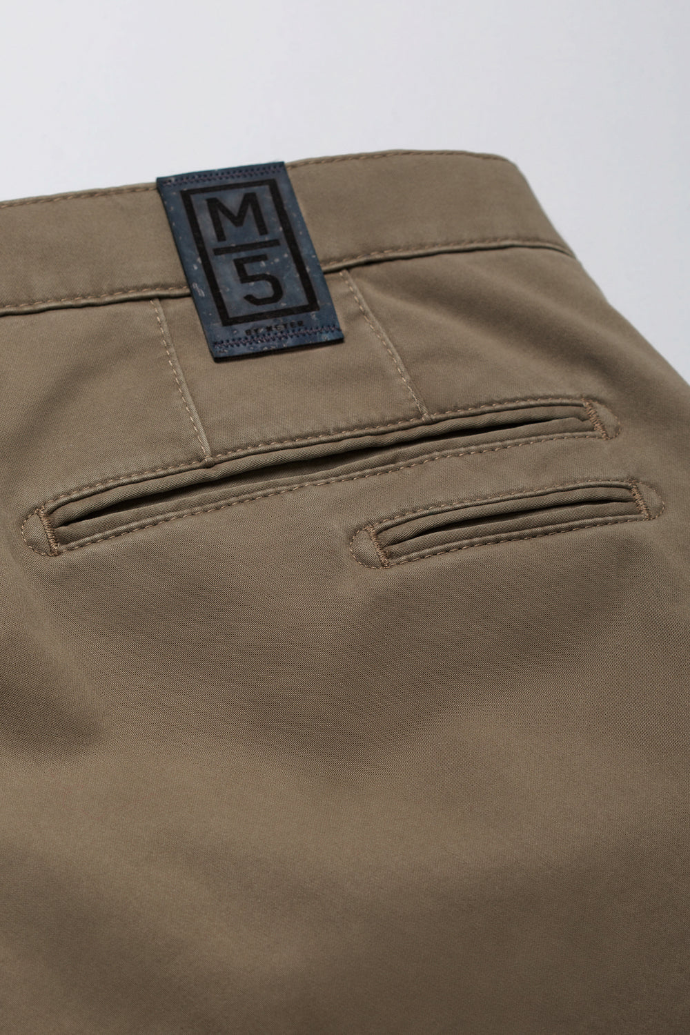 Meyer M5 Slim Fit 5‑Pocket Broek – Groen-89% katoen, 8% elastomultiester, 3% elastaan-HEREN BROEKEN-Groen
