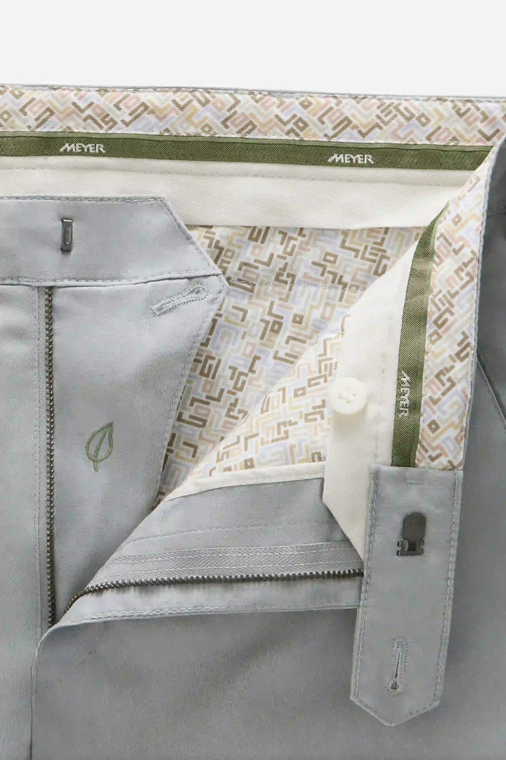 Meyer New York Chino 1-5074 – Grijs-98% katoen, 2% elastaan-HEREN BROEKEN-Grijs