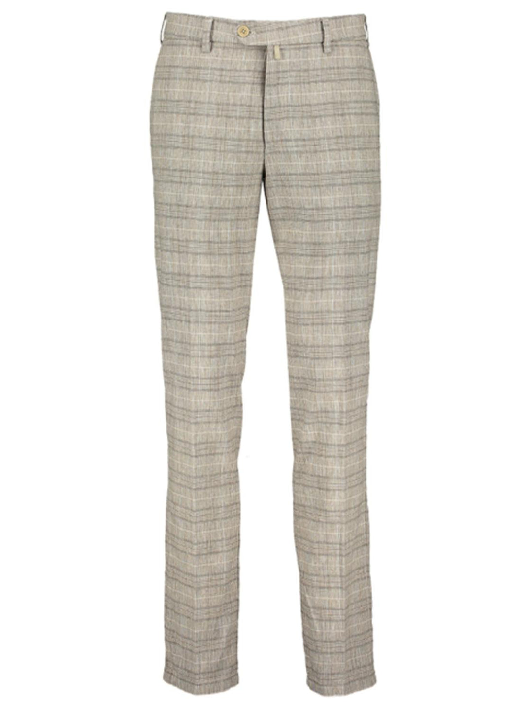 Meyer pantalon BONN 1-8116-68% katoen, 30% linnen, 2% elasthaan-HEREN BROEKEN-Beige